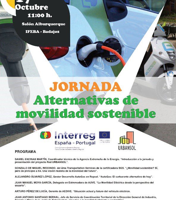 jornada alternativas movilidad sostenible red urbansol salon automovil badajoz