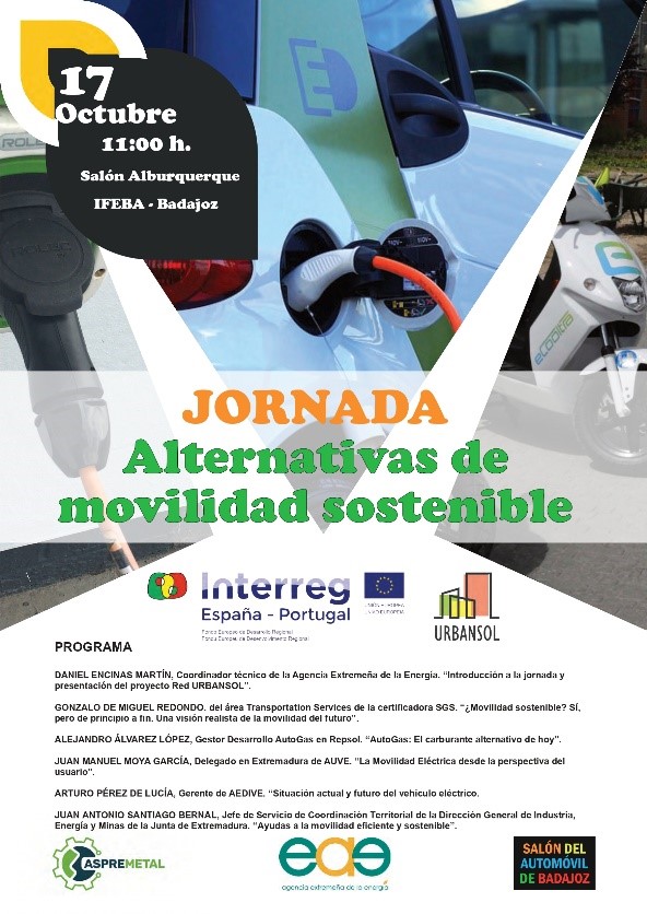 jornada alternativas movilidad sostenible red urbansol salon automovil badajoz